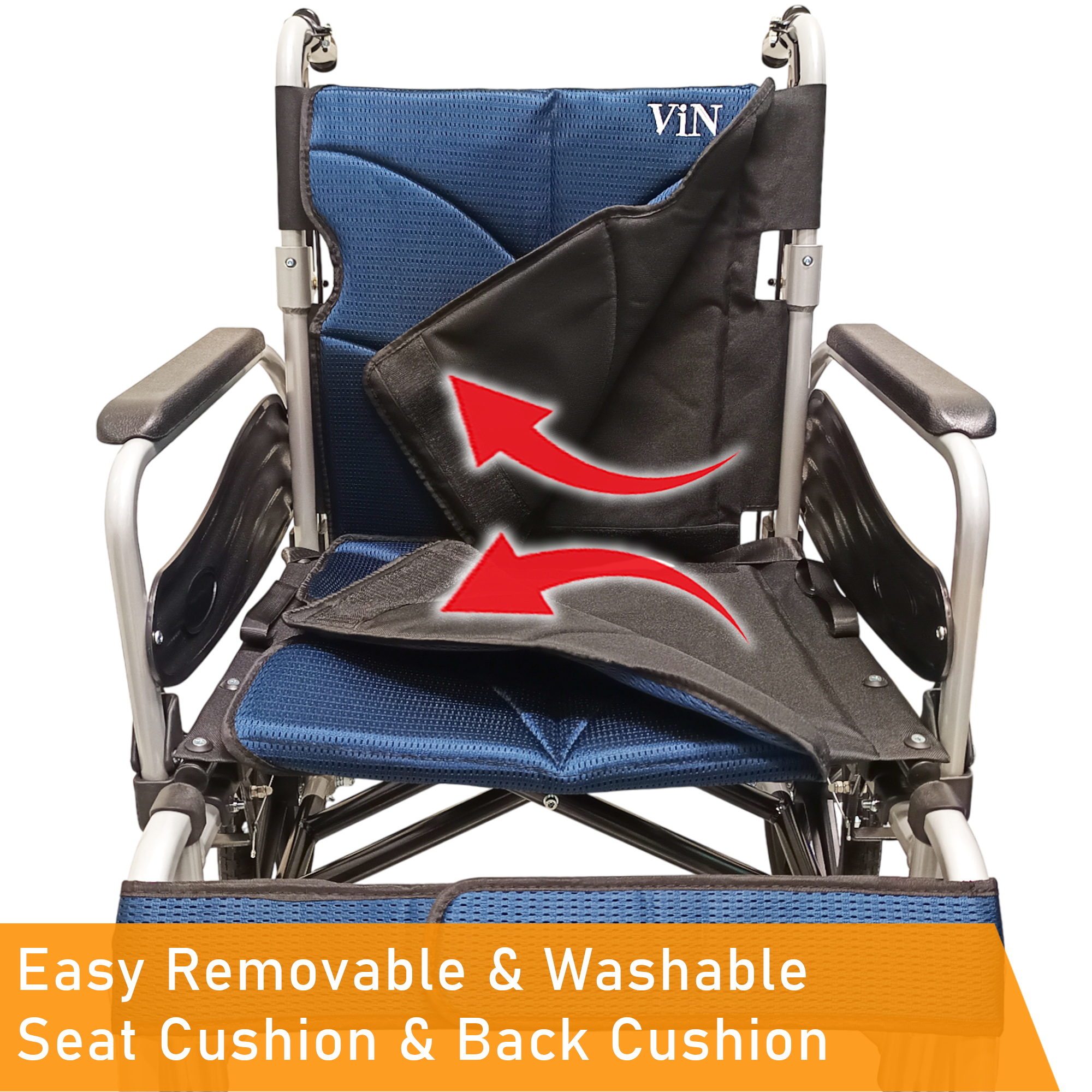 ViN-46A5S-20 washable detachable back and seat cushion