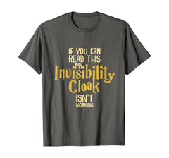 Funny shirts V-neck Tank top Hoodie sweatshirt usa uk au ca gifts for Invisibility Cloak Shirt Geek Book Movie Lover TShirt Kids 234644