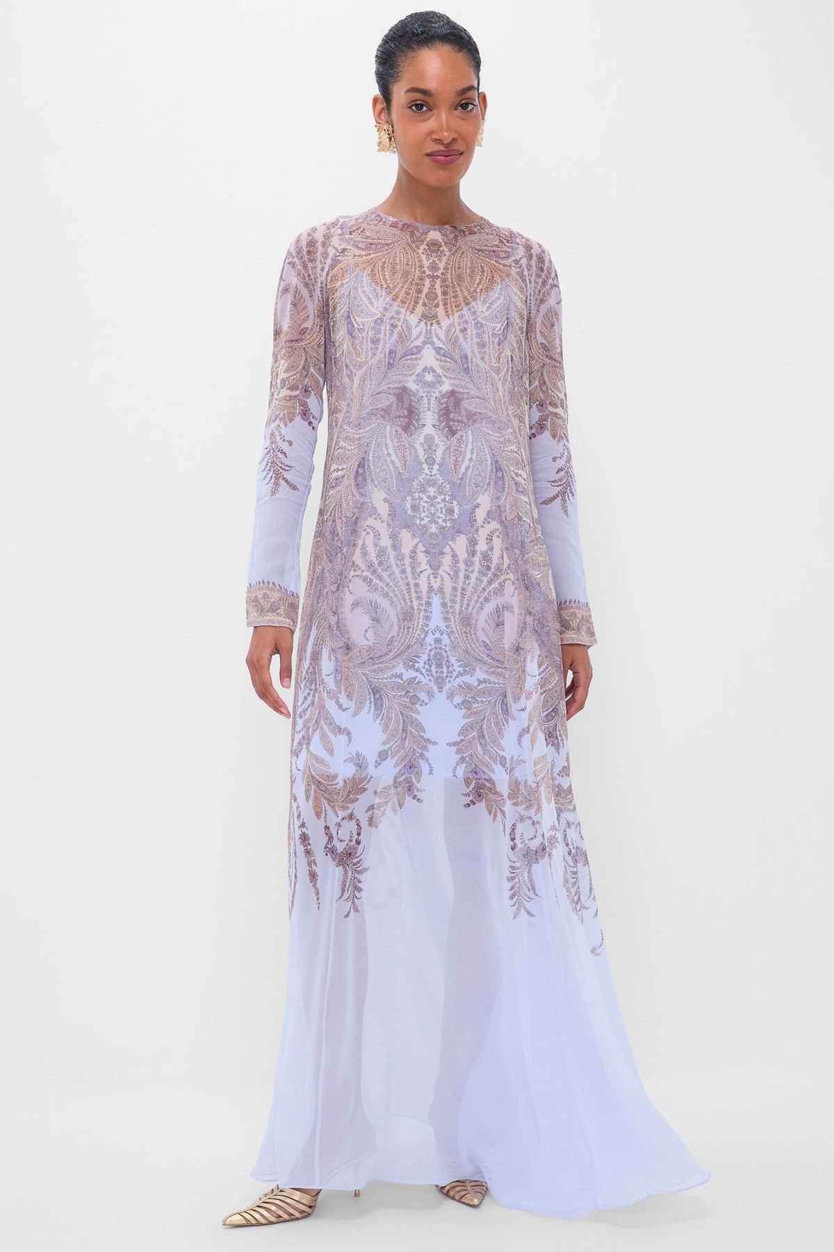 Lilac Paisley Hypnotic Sheath Dress