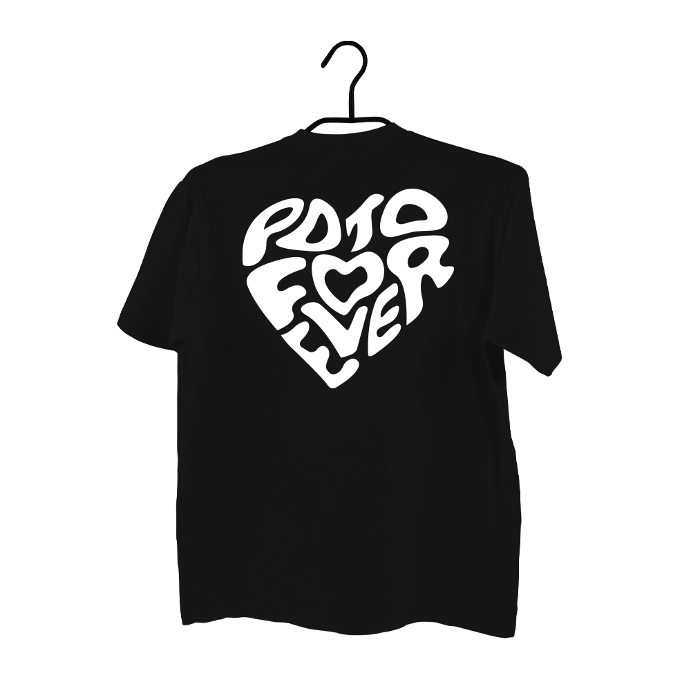 T-shirt noir Poto For Ever blanc - Édition Limitée - Collection 2024