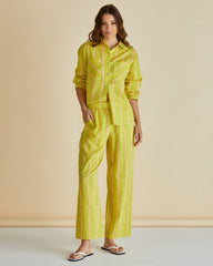 Hayman Pant - Yellow/Pink Stripe