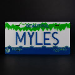 Replica BC License Plate