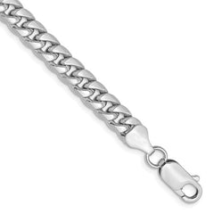 6MM 14K White Gold Miami Cuban Link 9" Bracelet