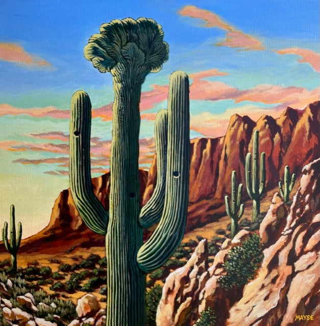 Photo of Bert Mayse Cactus Painting