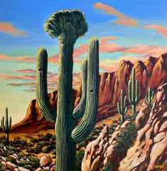 Photo of Bert Mayse Cactus Painting