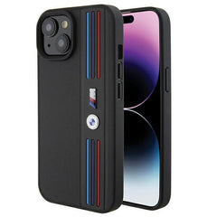 BMW Handy Hülle Case Tricolor M Collection für iPhone 13 / 14 / 15 Schwarz