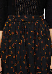 Elura Celestial Print Maxi Skirt