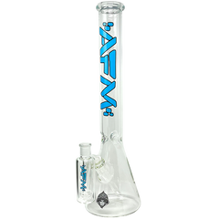 AFM 18" Clear Glass Beaker Bong with Showerhead Perc and Colored Logo