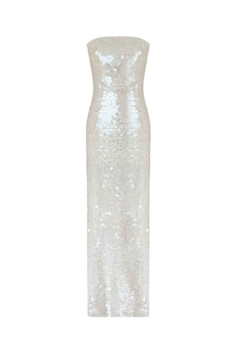 Loren Glam Sequin Maxi Dress by Gigii's featuring shimmering sequins and elegant design, perfect for formal occasions.