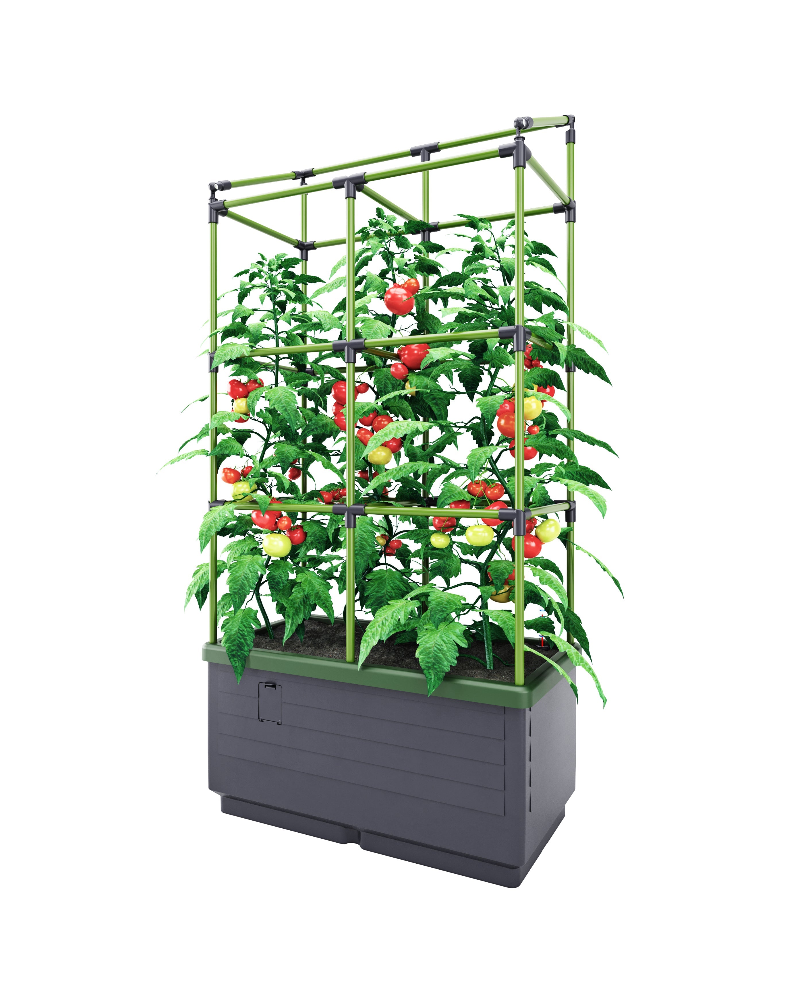 City Jungle Raised Bed Planter Box with Trellis