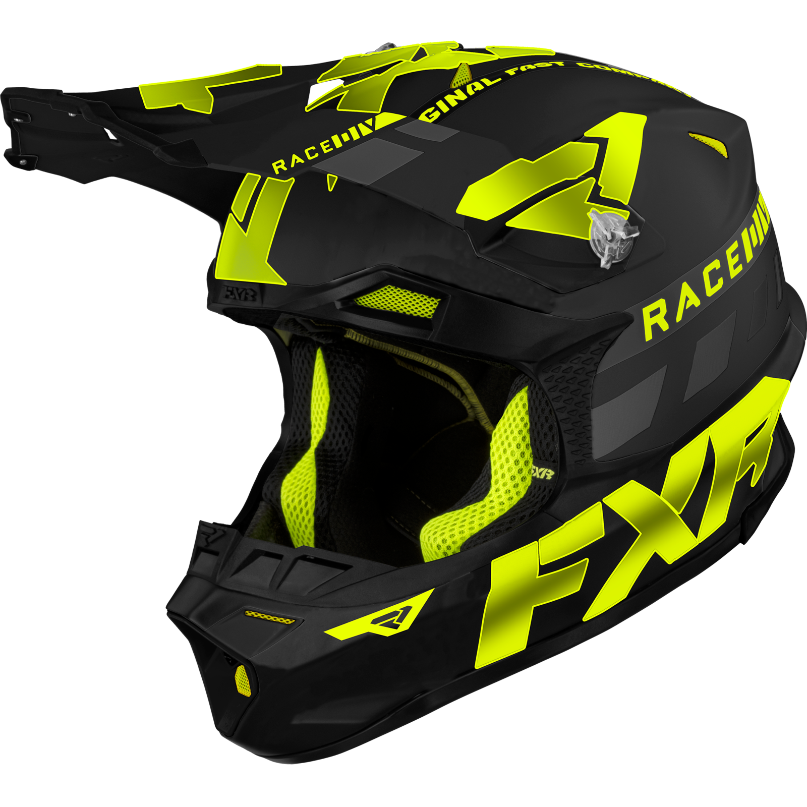 [Color:::Black / HiVis] FXR Blade Race Division Helmet