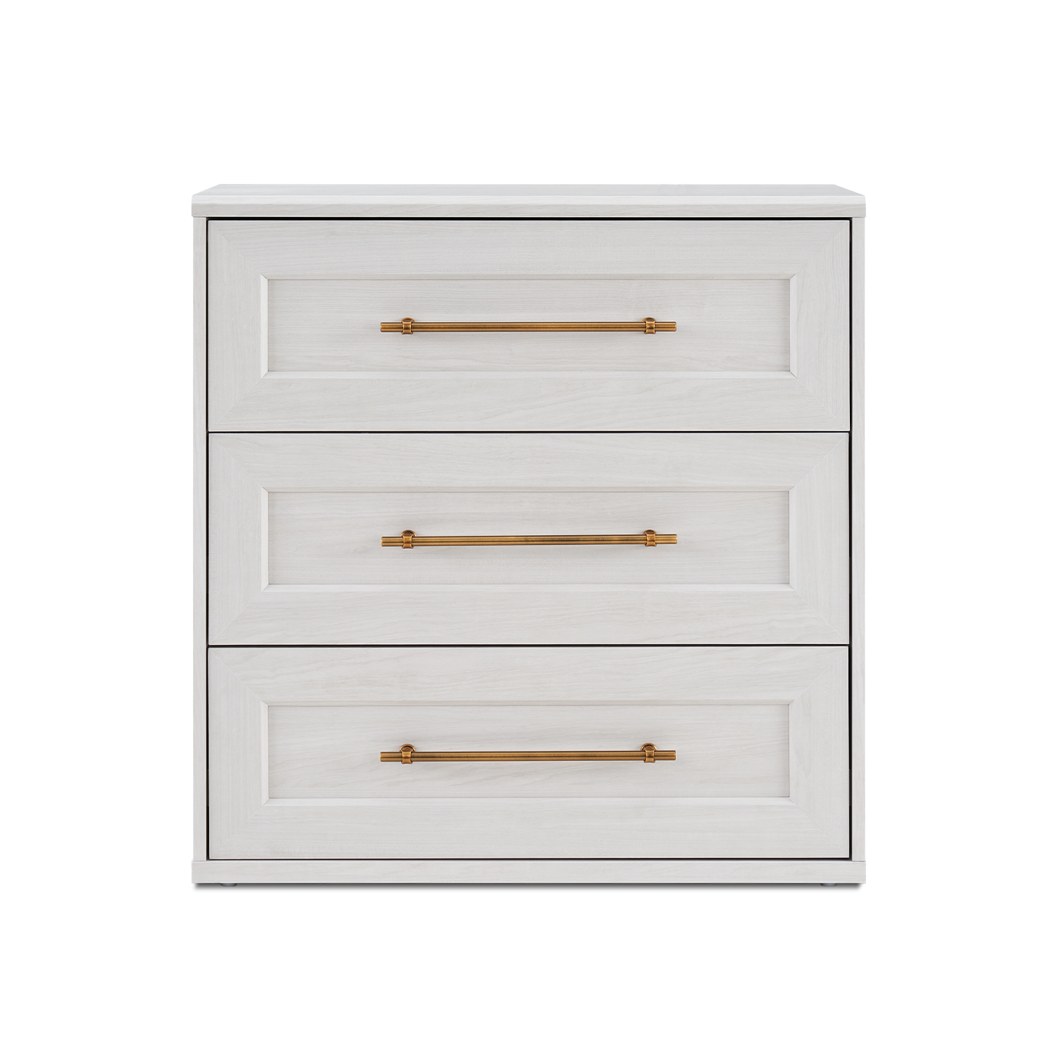 Blake 3 Drawer Dresser, White Oak