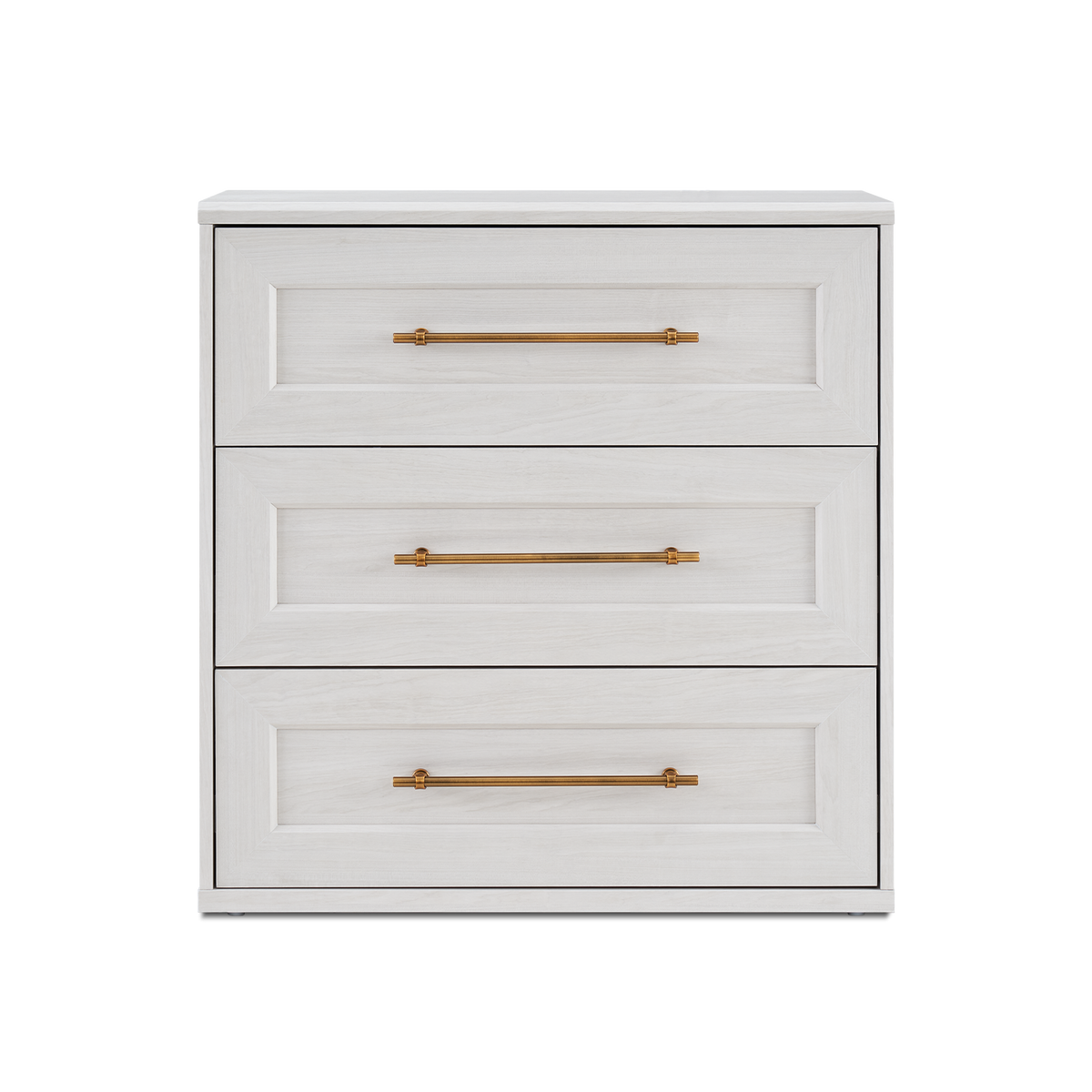 Blake 3 Drawer Dresser, White Oak