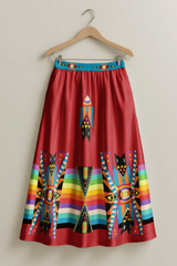Blooming Spirit Geometric Skirt