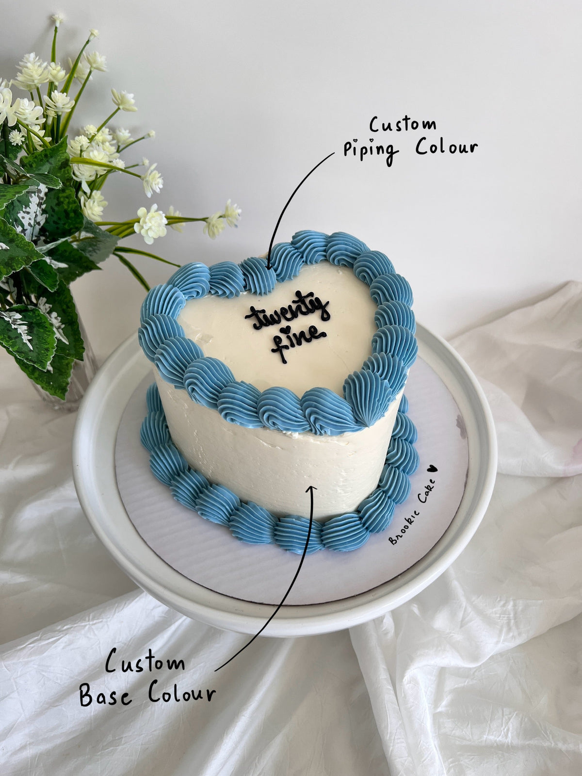 BROOKI Heart Cake