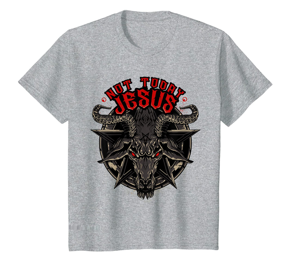 Not Today Jesus T-Shirt Funny Satanic Athesist Tees