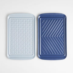 Crate & Barrel Prep and Serve Stacking Grill Prep Trays, Set of 2