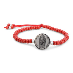 Pulsera de coral Virgen de Guadalupe