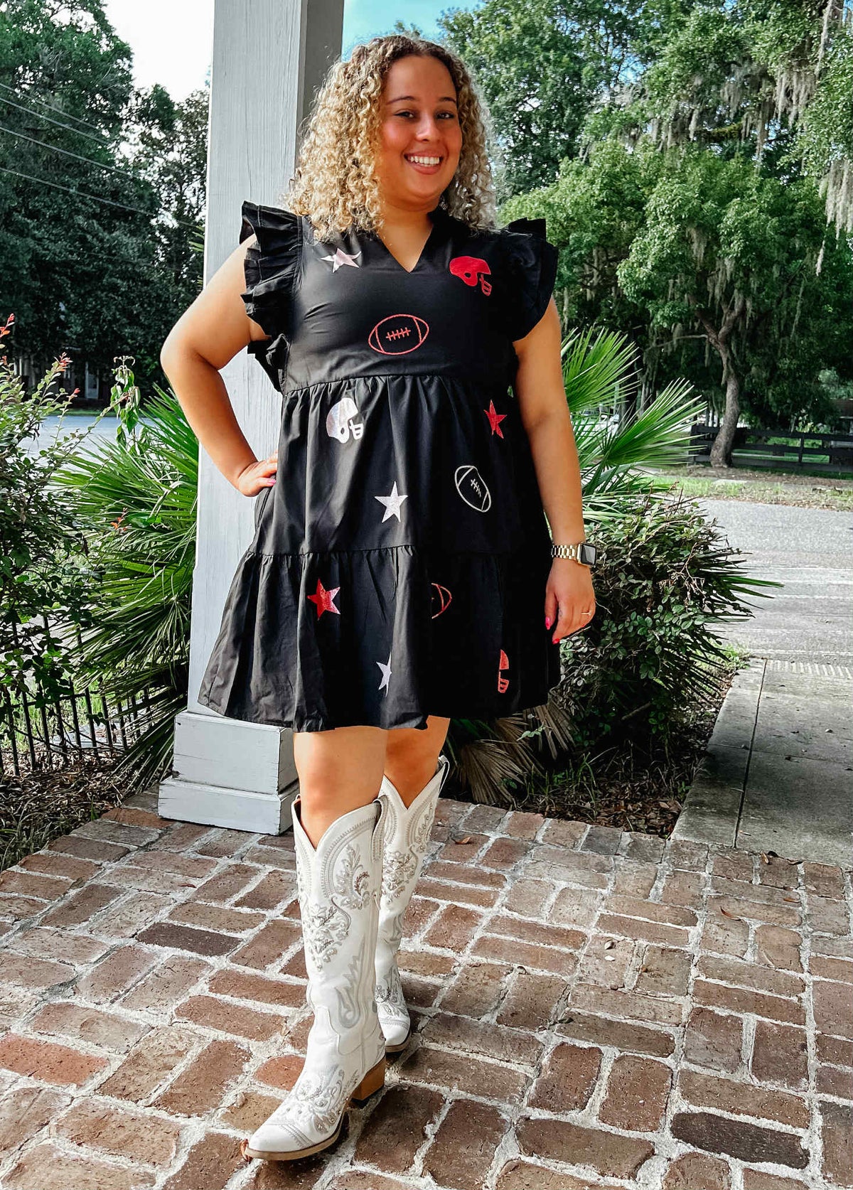 Perfect Georgia Gameday Dress | Black
