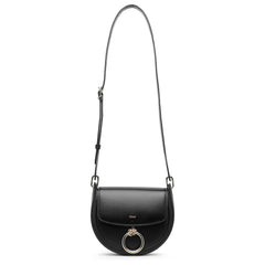 Arlene black leather crossbody bag