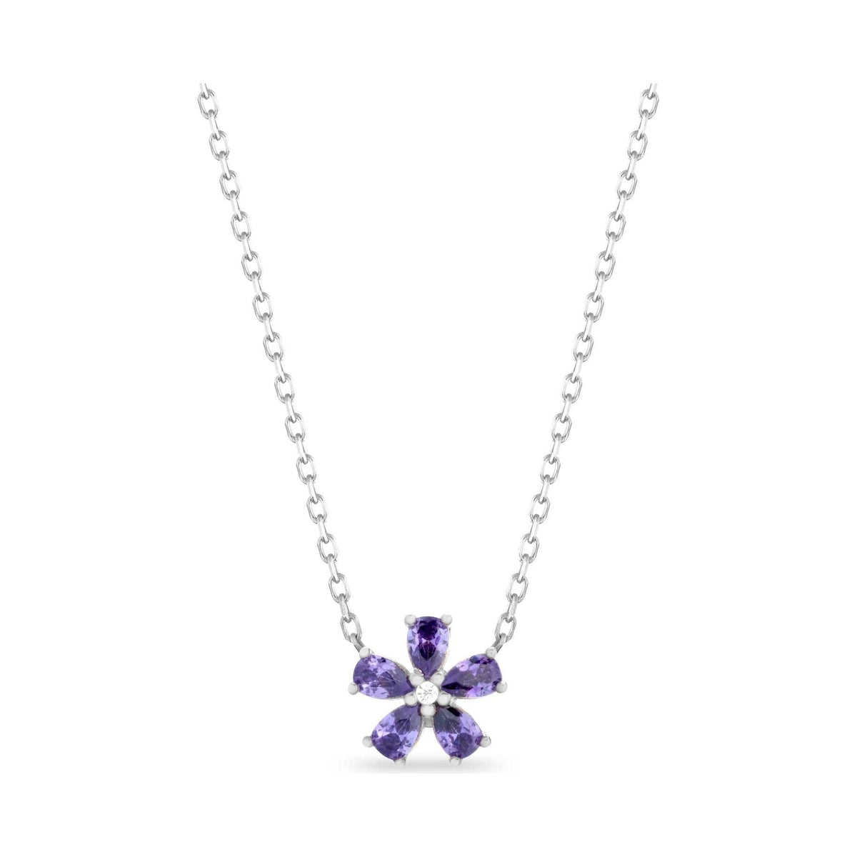 Collana Laura P Fiorellino Oro Bianco - Gioielleria Antonio Pezzuto