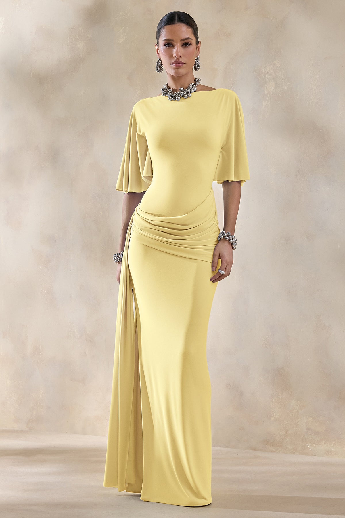 ECM_HR_CL137658121 - Emerelle | Lemon Wide-Neck Maxi Dress With Sash And Draped-Detailing 0.jpg