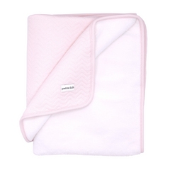 Poetree - Chevron Light Pink - Ledikant deken 100x135cm