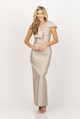 Sachin & Babi Ines Gown in Frosty Pewter