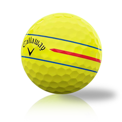 Custom Callaway Chrome Soft Triple Track 360 Yellow 2024 Used Golf Balls - Halfpricegolfballs.com
