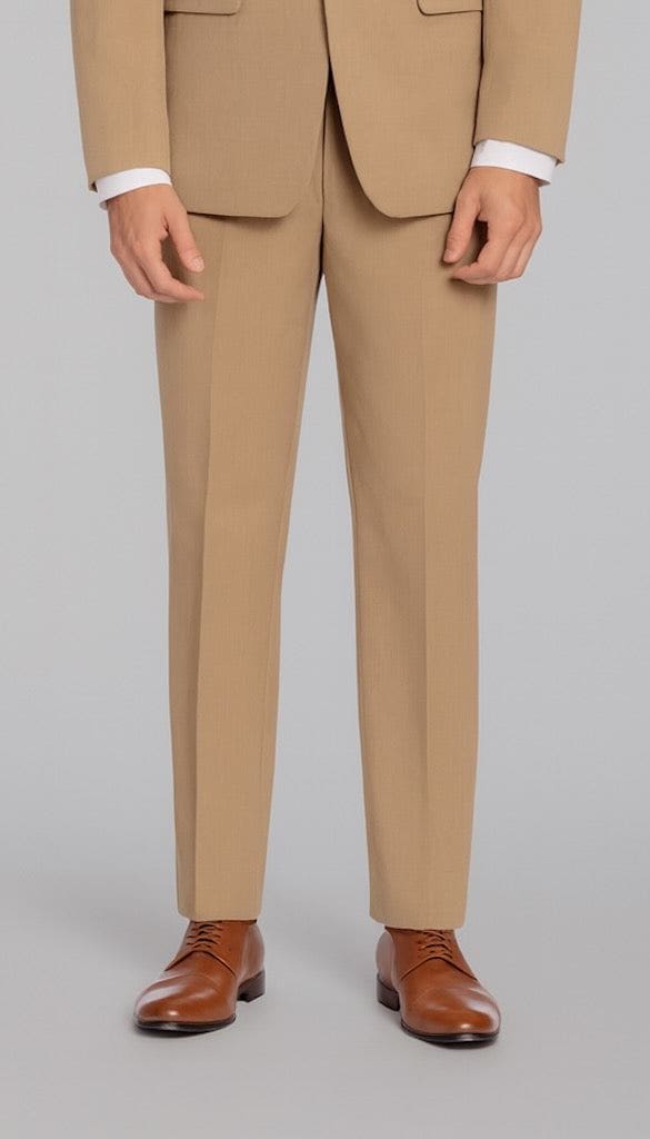 Camel|Kennedy Blue Trim Fit Suit Pants