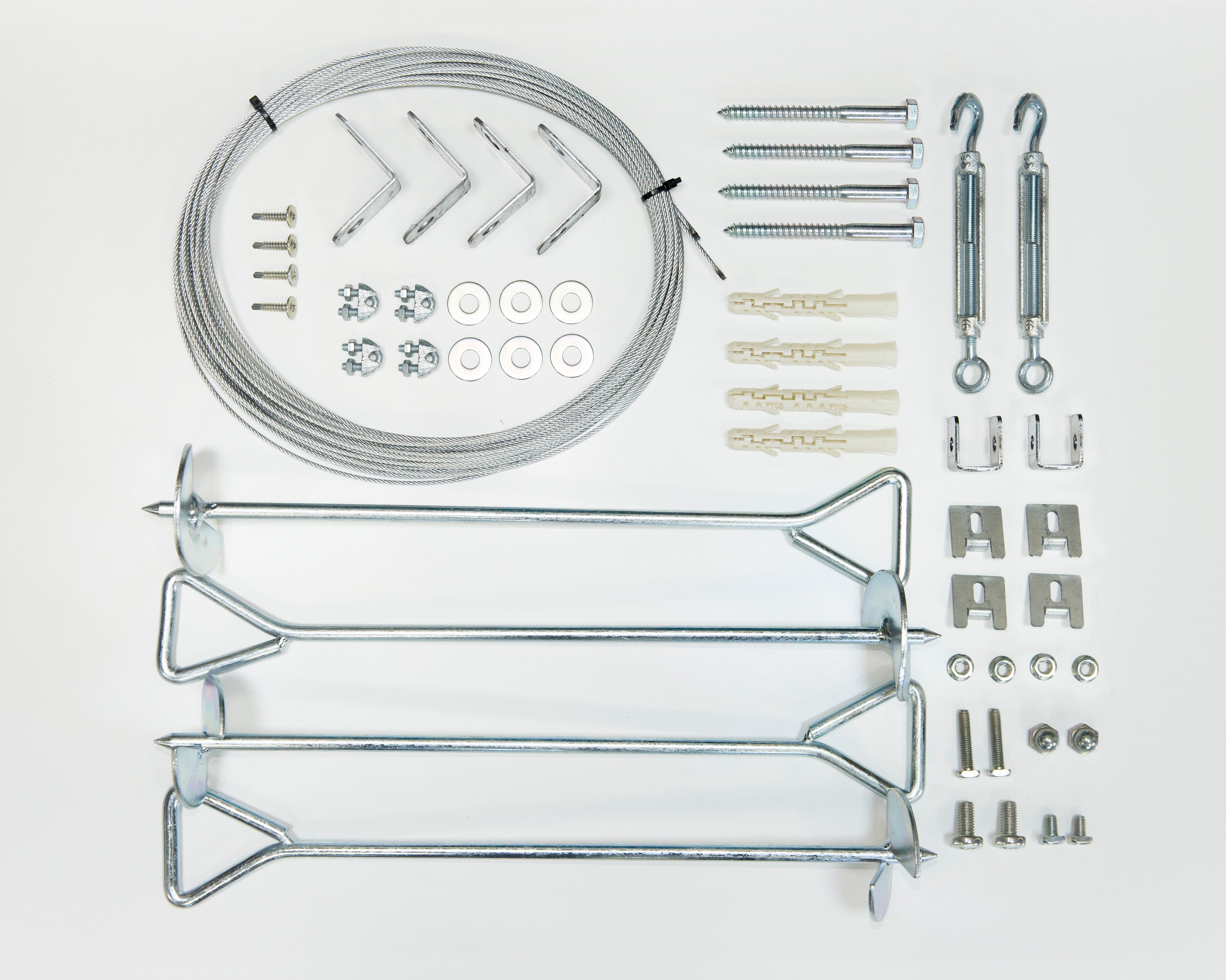 Canopia Anchor Kit for Most Canopia Greenhouses and Skylight/Rubicon Sheds inclusions