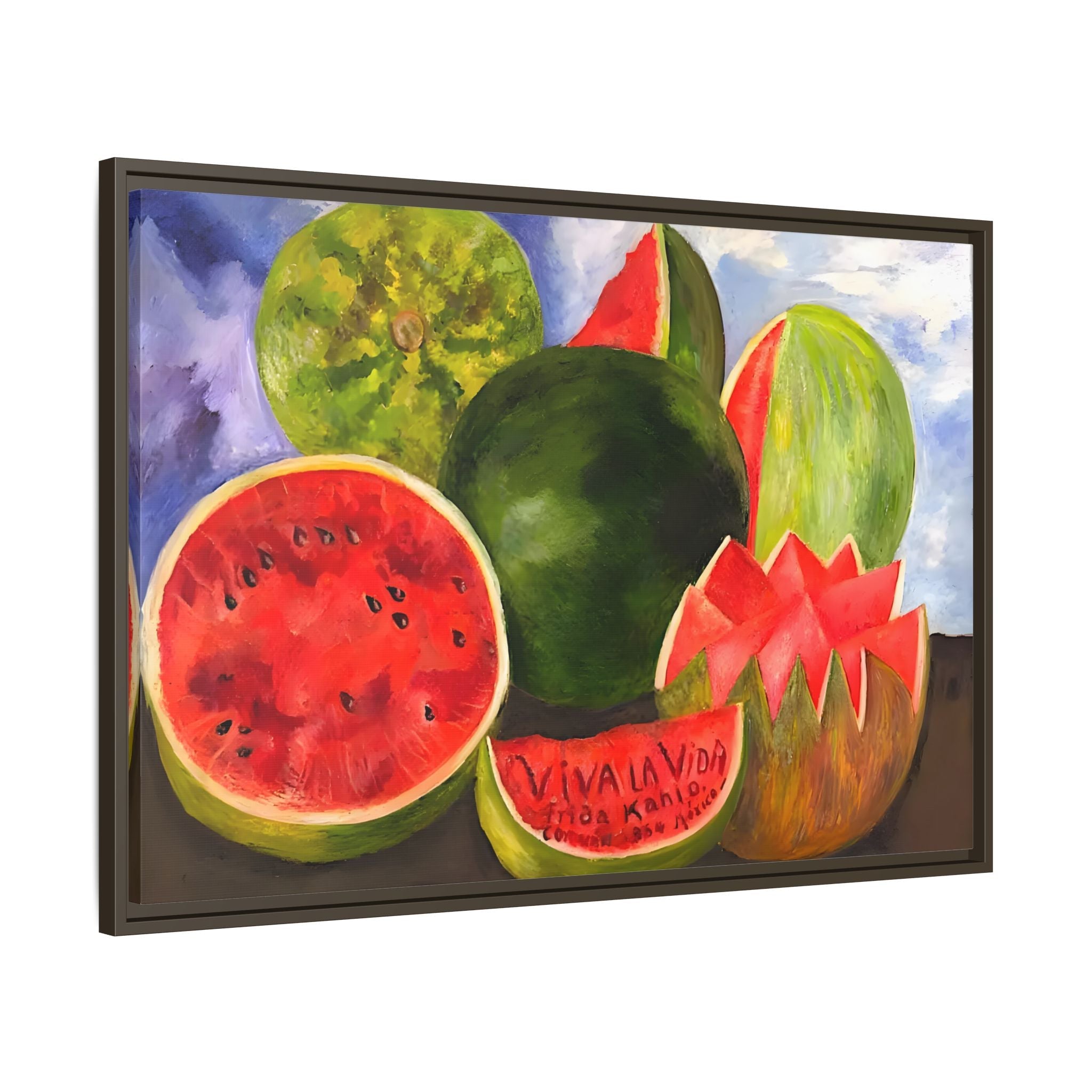 Canvas Prints Viva la Vida Kahlo Fruits Wall Art