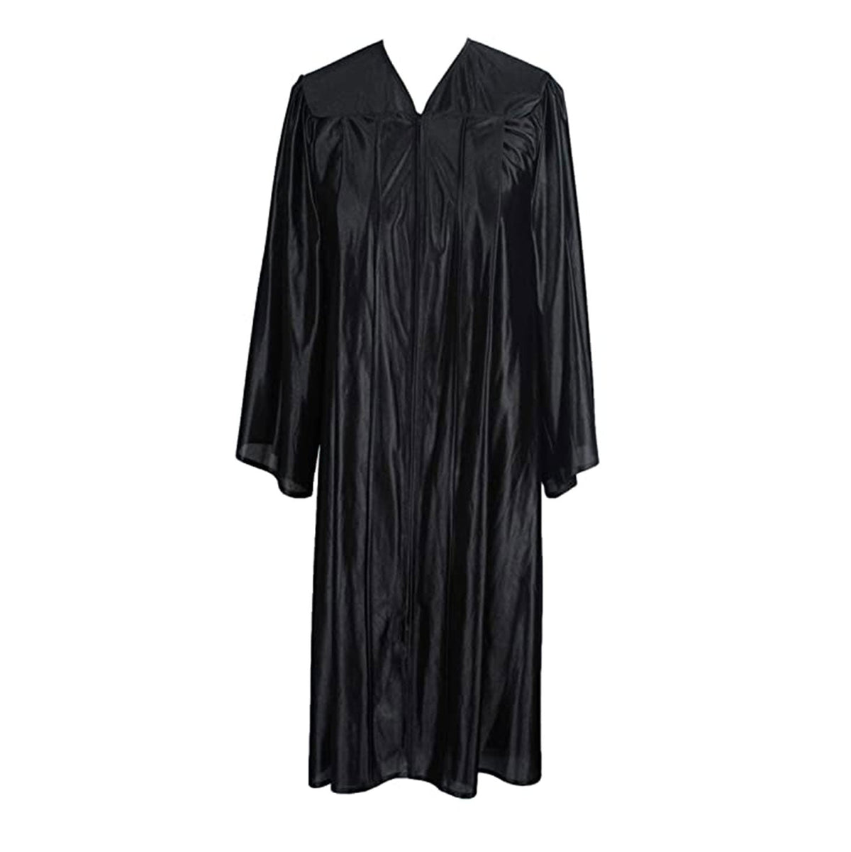 Black Shiny Graduation Gown