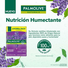 Jabón en Barra Palmolive Naturals Lavanda y Crema 8 pzas de 120 g - .