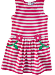 Stripe Dress With Flowers