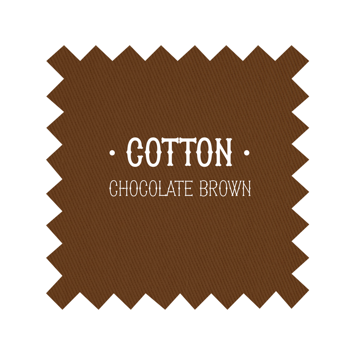 Fabric in Chocolate Brown Cotton - By the Yard