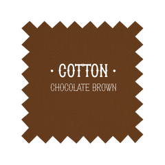 Fabric in Chocolate Brown Cotton - By the Yard