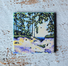 Coaster/ Trivet/ Magnet: I Follow My Heart and It Leads Me To the Lake.
