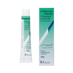 Clobevate Ointment 20g Clobetasol Propionate for eczema and psoriasis dry skin