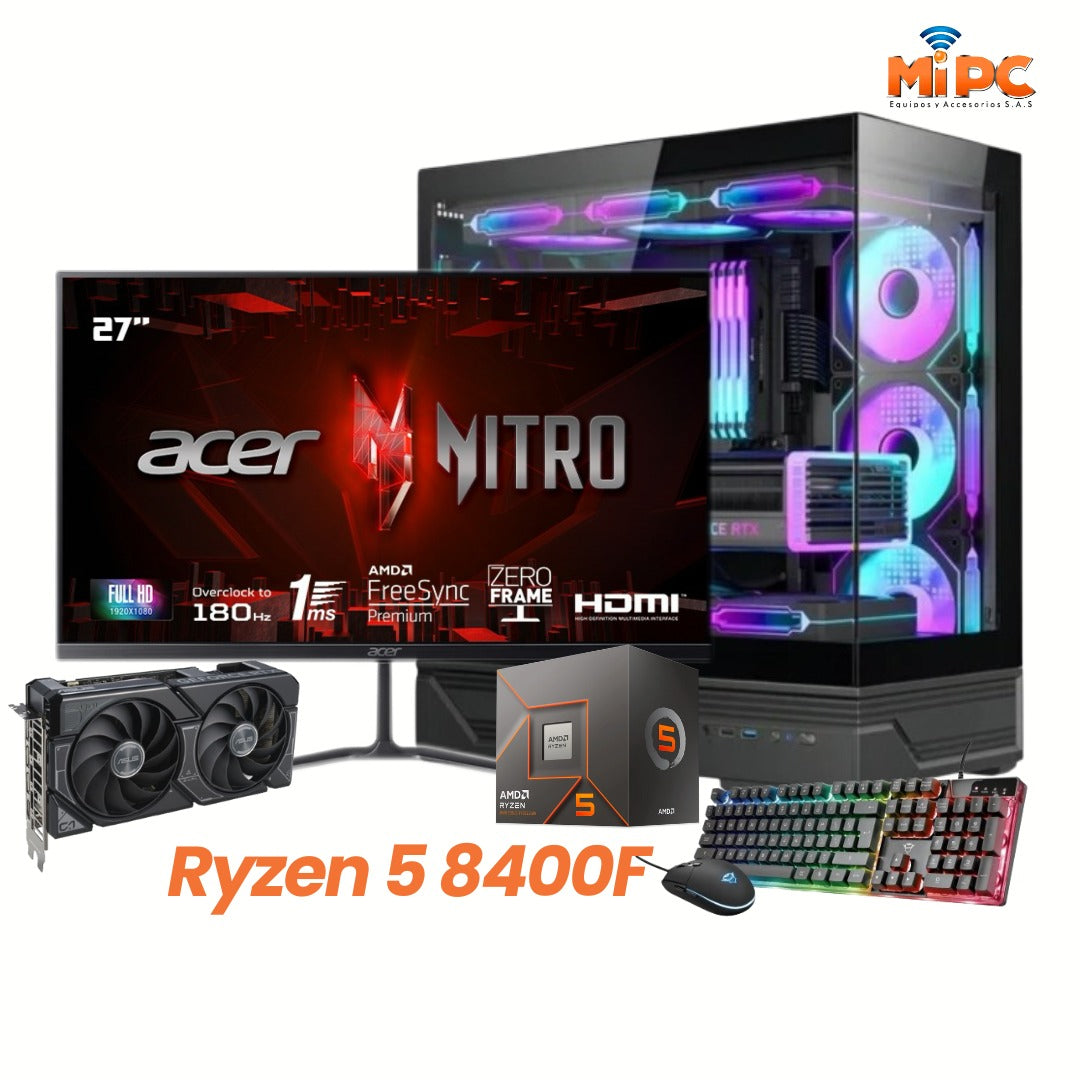 Computador Ryzen 5 8400f Pecera