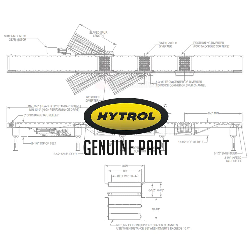 Hytrol 094.41502 | DRIVE SPOOL - 2-GROOVE  2.6875"OD