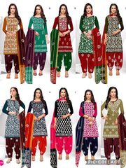 Cotton Wax Batik Maan Cotton Dress Material