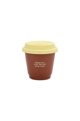 Fibflx Women's Cute Color-Block Ceramic Coffee Cup with Lid