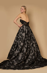 Wedding Dresses Long Lace Black Wedding Dress Black