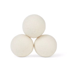 Dryer Balls -100 % pure wool Set of 3 & Cotton Storage Bag
