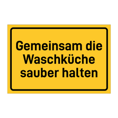 Gemeinsam die Waschküche sauber halten