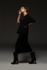DEW DRESS - BLACK - KNUEFERMANN