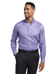 Alternate Image of Comfort Stretch Non-iron Check Dress Shirt-1