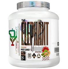 Knockout The Elephant Premium Mass Gainer Powder Saffron Pistachio with Free T-Shirt - Classic Derma