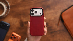 Limited Edition Heritage Red MagSafe Leather Case